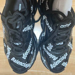 balenciaga triple s logo type sneaker
